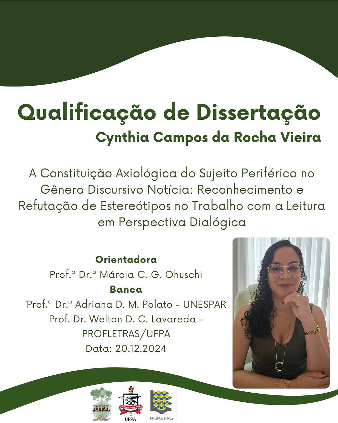 Qualificação Dissertação de Mestrado Cynthia Campos da Rocha