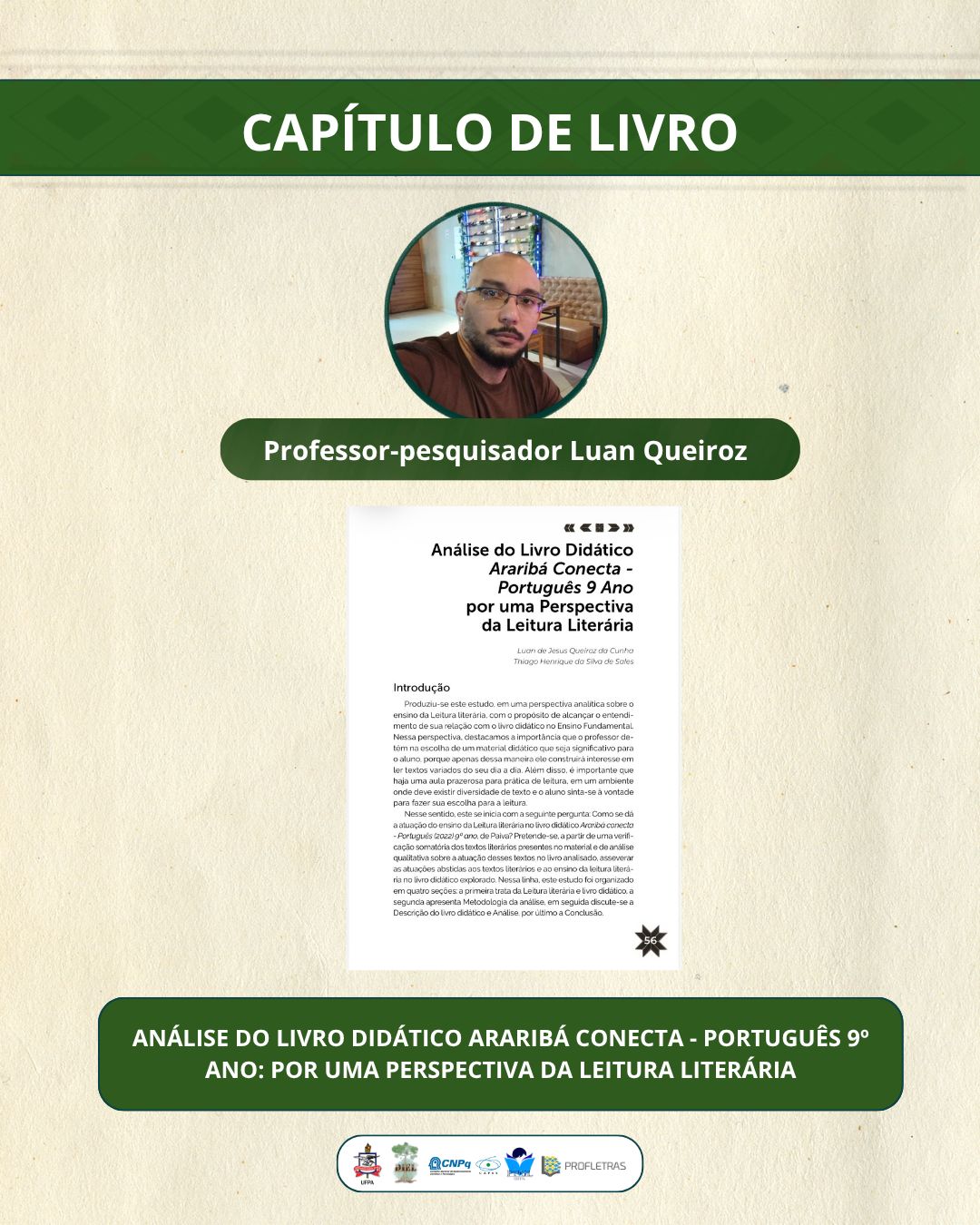 Análise do livro didático Araribá Conecta – Português 9° Ano: por uma perspectiva da leitura literária