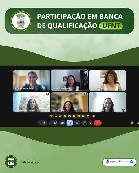 PARTICIPAÇÃO EM BANCA DE QUALIFICAÇÃO UFNT