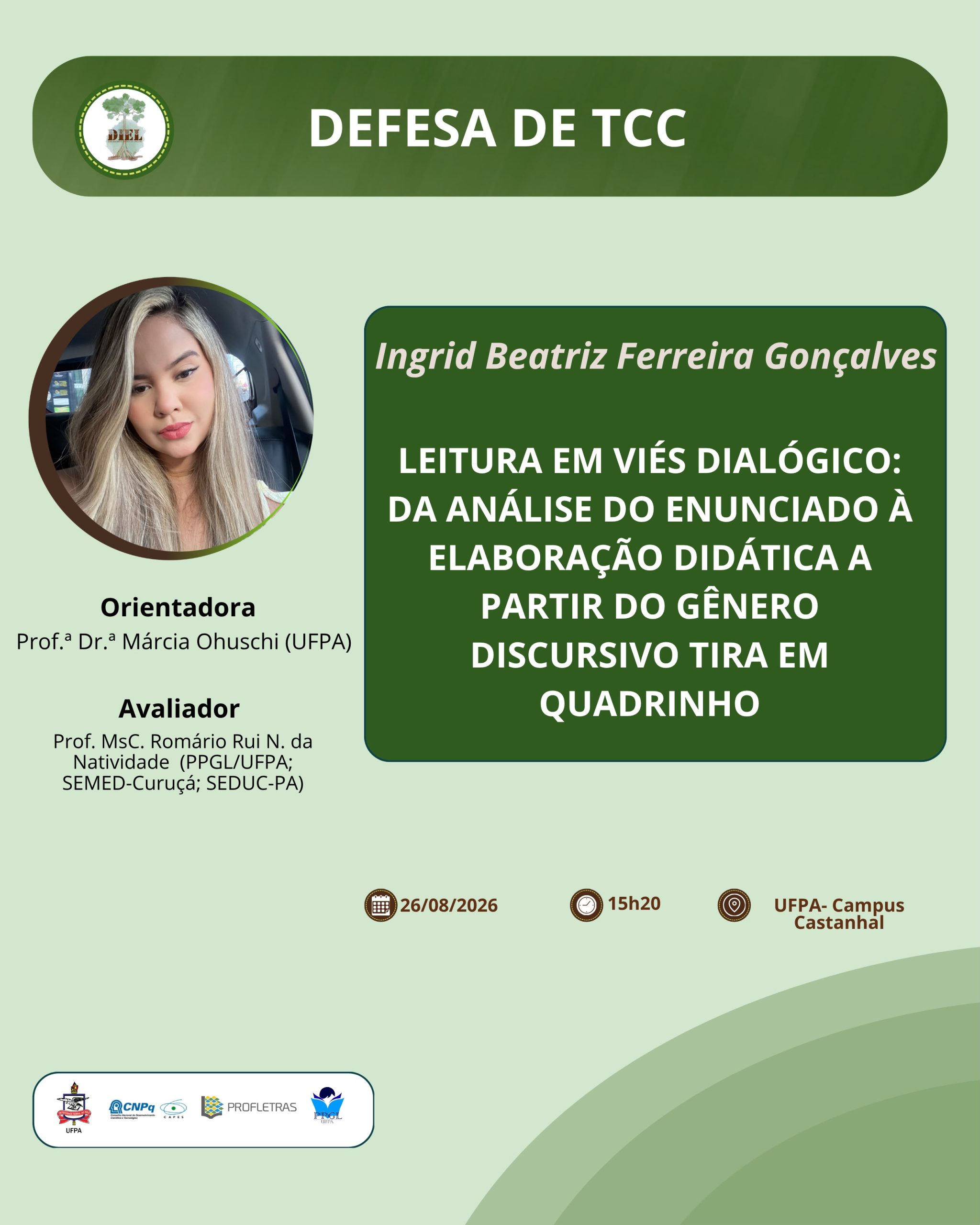 DEFESA DE TCC – INGRID BEATRIZ FERREIRA GONÇALVES