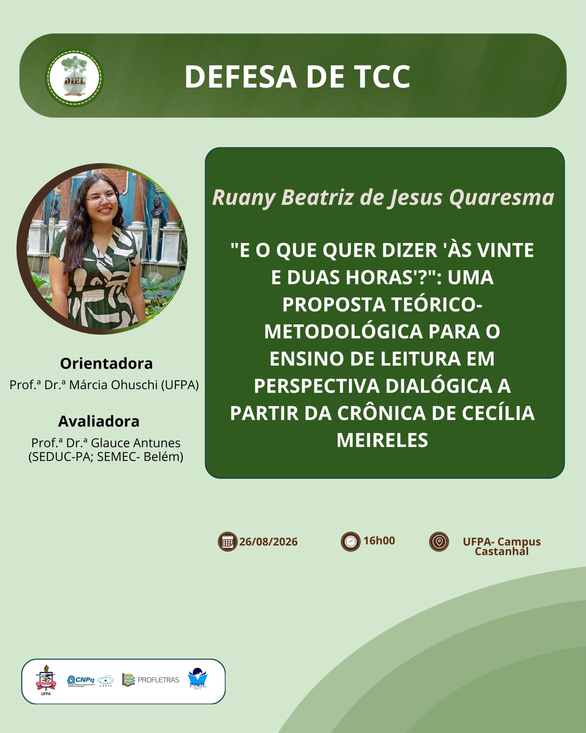DEFESA DE TCC – RUANNY BEATRIZ DE JESUS QUARESMA